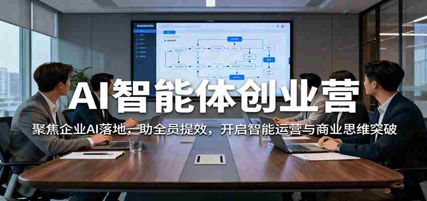 AI智能体创业营：聚焦企业AI落地，助全员提效，开启智能运营与商业思维突破