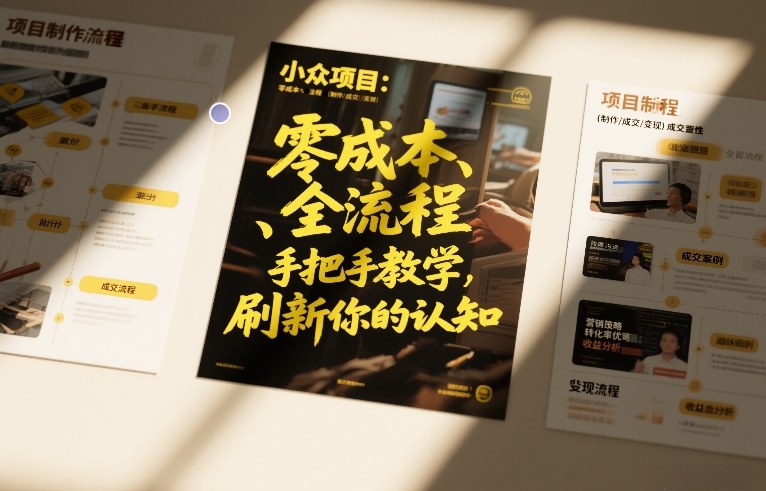 hicnj0tsqq2.jpg 小众项目:零成本、全流程(制作-成交-变现)手把手教学,刷新你的认知