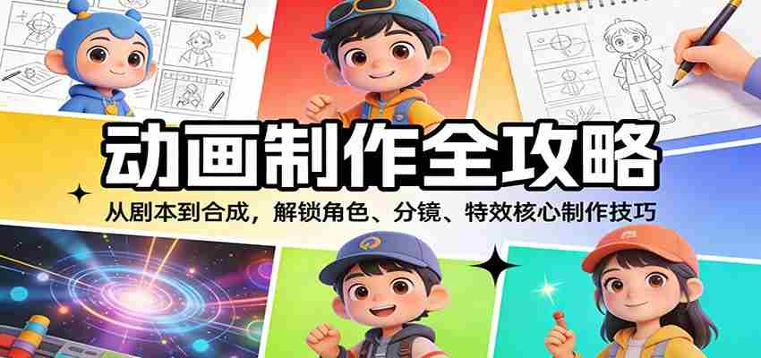 km324o3oxzw.jpg 动画制作全攻略:从剧本到合成,解锁角色、分镜、特效核心制作技巧