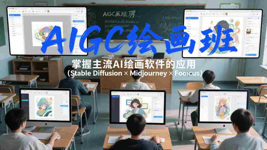 2zldxmkj1em.jpg AIGC绘画班,掌握主流Ai绘画软件的应用(Stable Diffusion x Midjourney x Fooocus)