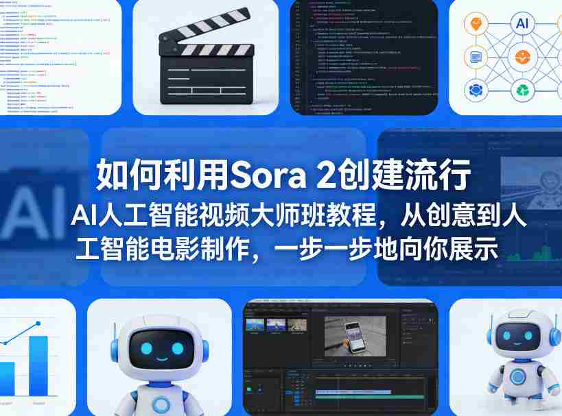 gv4hauyh3zt.jpg 如何利用Sora 2创建流行AI人工智能视频大师班教程,从创意到人工智能电影制作,一步一步地向你展示