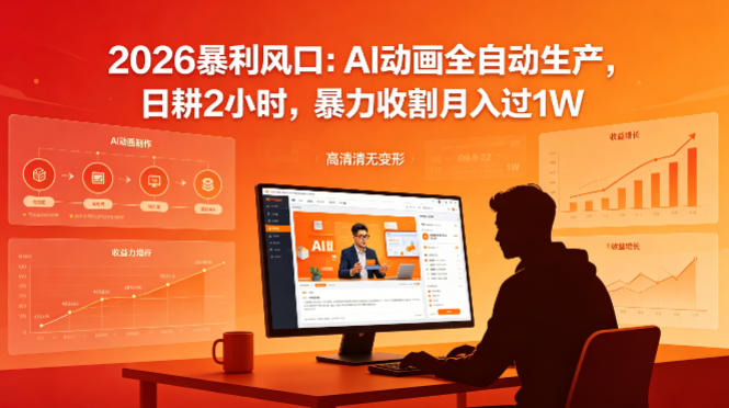 4dp1yjs44do.jpg 2026暴利风口:AI动画全自动生产,日耕2小时,暴力收割月入过1W