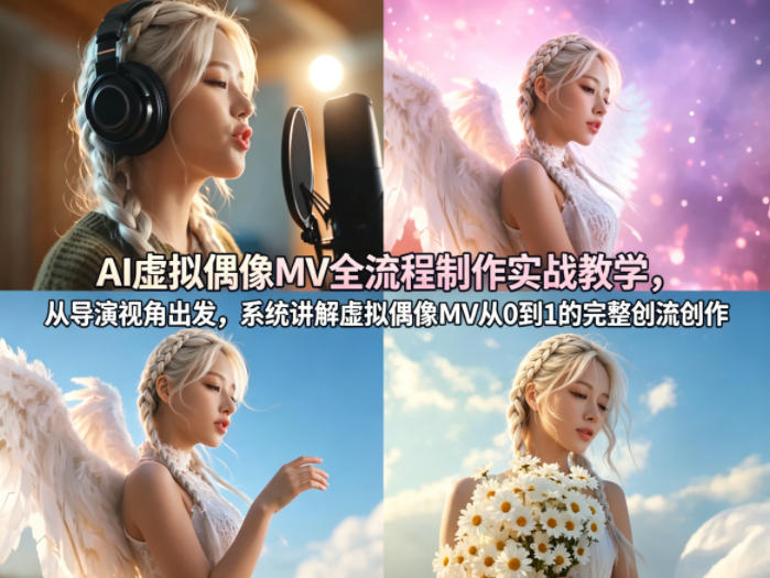 auf02grjku0.jpg AI虚拟偶像MV全流程制作实战教学,从导演视角出发,系统讲解虚拟偶像MV从0到1的完整创作流程
