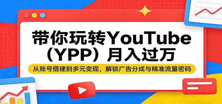 f3adfr4skqp.jpg 带你玩转YouTube(YPP)月入过万:从账号搭建到多元变现,解锁广告分成与精准流量密码