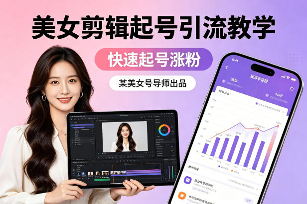 gskjnketo2x.jpg 某美女号导师出品:美女剪辑起号引流教学,快速起号涨粉