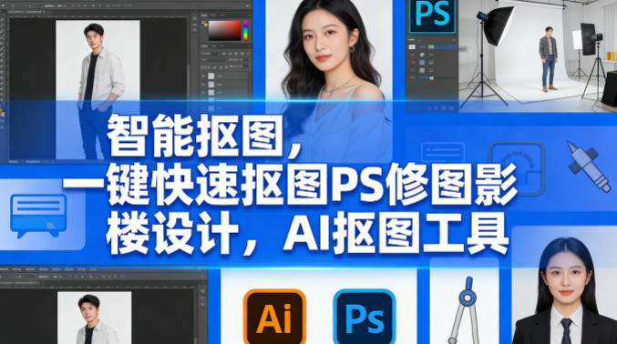 h2ei1d3yl3y.jpg 智能抠图,一键快速抠图PS修图影楼设计,AI抠图工具