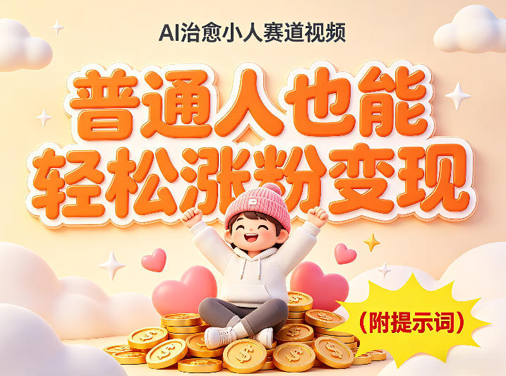 xuxa1rl3jks.jpg AI治愈小人赛道视频,普通人也能轻松涨粉变现,实操教学(附完整提示词)