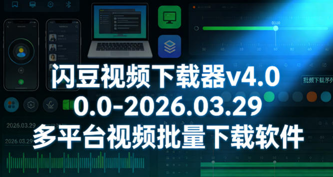 xvwxibycfb3.jpg 闪豆视频下载器v4.0.0.0-2026.03.29多平台视频批量下载软件