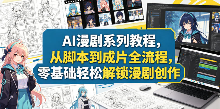 5wslnthyslr.jpg AI漫剧系列教程,从脚本到成片全流程,零基础轻松解锁漫剧创作