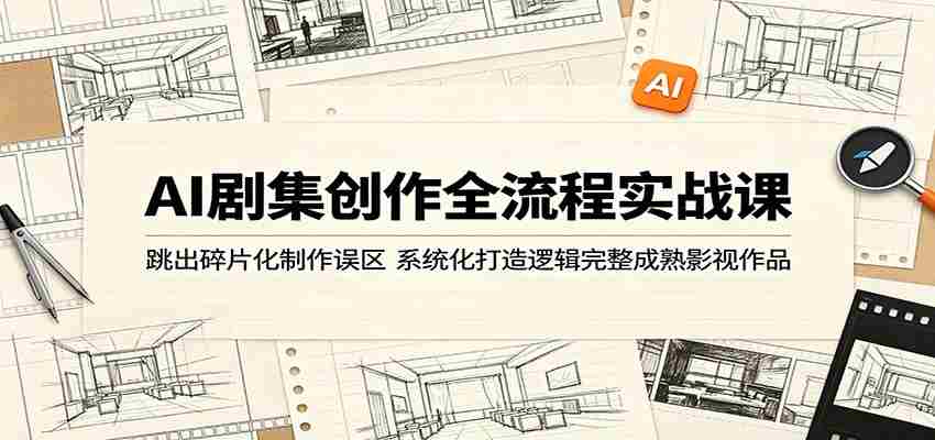 luqx24wdgiv.jpg AI剧集创作全流程实战课:跳出碎片化制作误区,系统化打造逻辑完整成熟影视作品