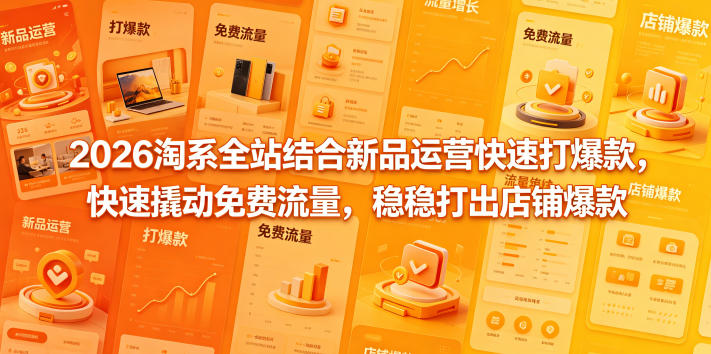 xbq2eegtzw3.jpg 2026淘系全站结合新品运营快速打爆款,快速撬动免费流量,稳稳打出店铺爆款(更新5月12日)