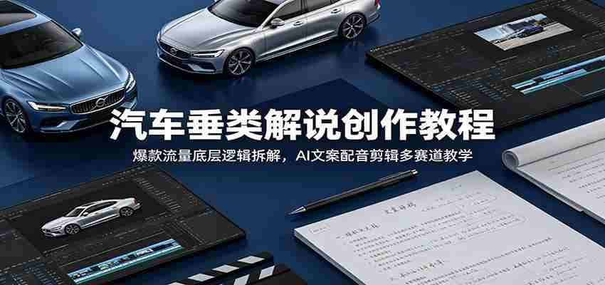 qwqxblt4ul2.jpg 汽车垂类解说创作教程:爆款流量底层逻辑拆解,AI文案配音剪辑多赛道教学