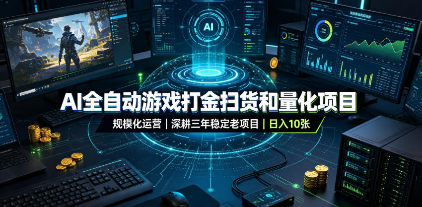 nae0ihlwkz4.jpg AI全自动游戏打金扫货和量化项目,规模化运营日入10张,深耕三年稳定老项目!【揭秘】