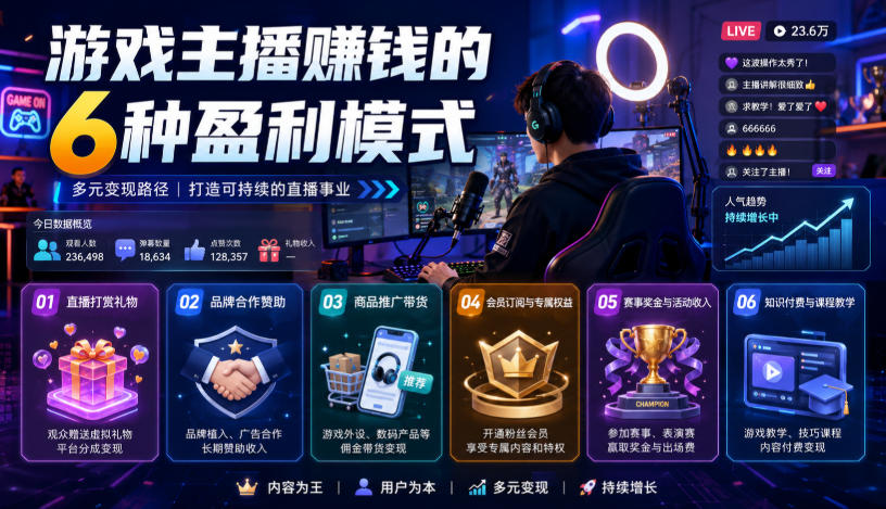 qvkupri5o2t.jpg 付费文章:游戏主播賺钱的6种盈利模式