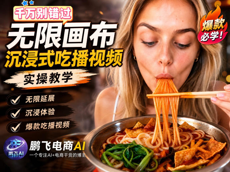 2snws1h10xh.jpg 保姆级教程|用AI无线画布做沉浸式吃播,3步直接出片,无线画布工作流,操作简单好上手