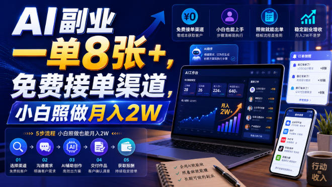 eof3un1ggvu.jpg AI副业一单8张+,免费接单渠道,小白照做月入2W【揭秘】