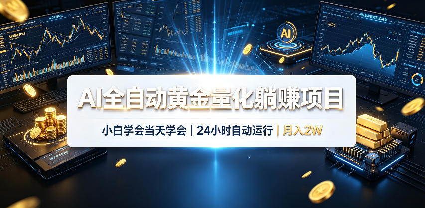 t5lpmg3z0tu.jpg AI全自动黄金量化躺賺项目,小白学会当天学会,24小时自动运行,月入2W!【揭秘】
