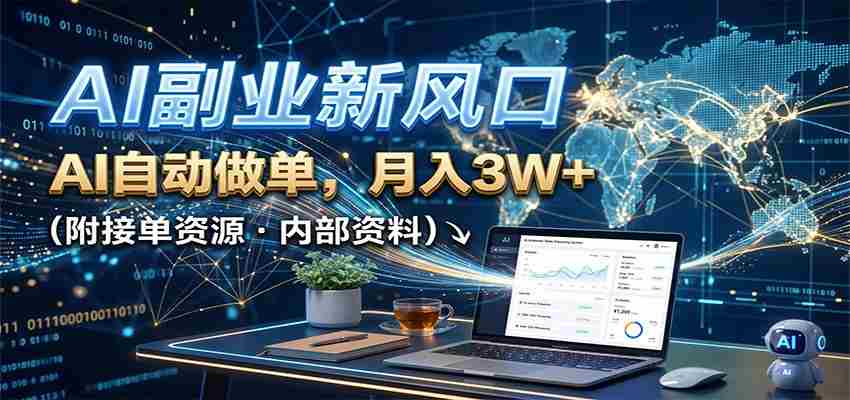 z5xohbhdary.jpg AI副业新风口,AI自动做单,月入3W+,附接单资源
